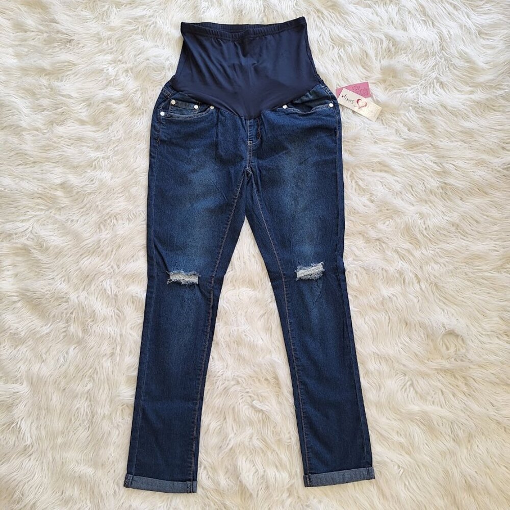 NEW Times Two Maternity Medium Wash Jegging Size Small - (4-6) - Picture 2 of 15